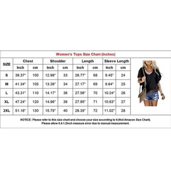 NWT Niashot women’s loose v neck t shirt with wide batwing sleeves in light gray - Picture 3 of 12